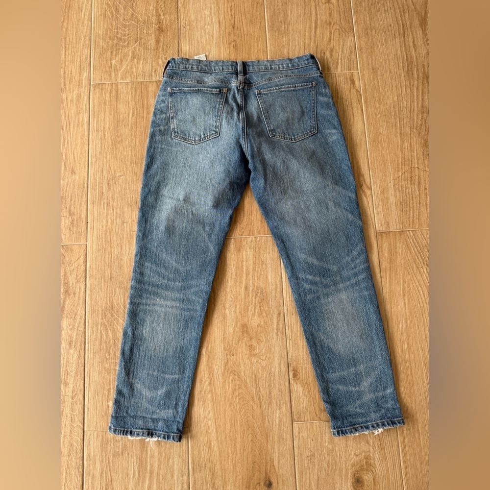 Banana Republic The Beau Wool Blend Patchwork Medium Wash Jean - Picture 4 of 6